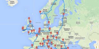 HARTA Cel mai eficient traseu de calatorie prin Europa, ruta pusa la punct de un om de stiinta, include Sighisoara