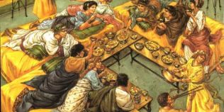 Desfraul culinar acum 2.000 de ani. Cum foloseau romanii pana de paun pentru a ingurgita portii uriase de mancare
